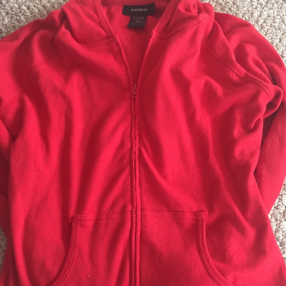 Red Express Zip Hoodie